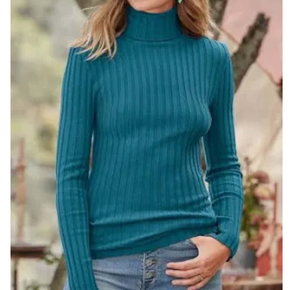 Sundance Ribbed Turtleneck Sweater